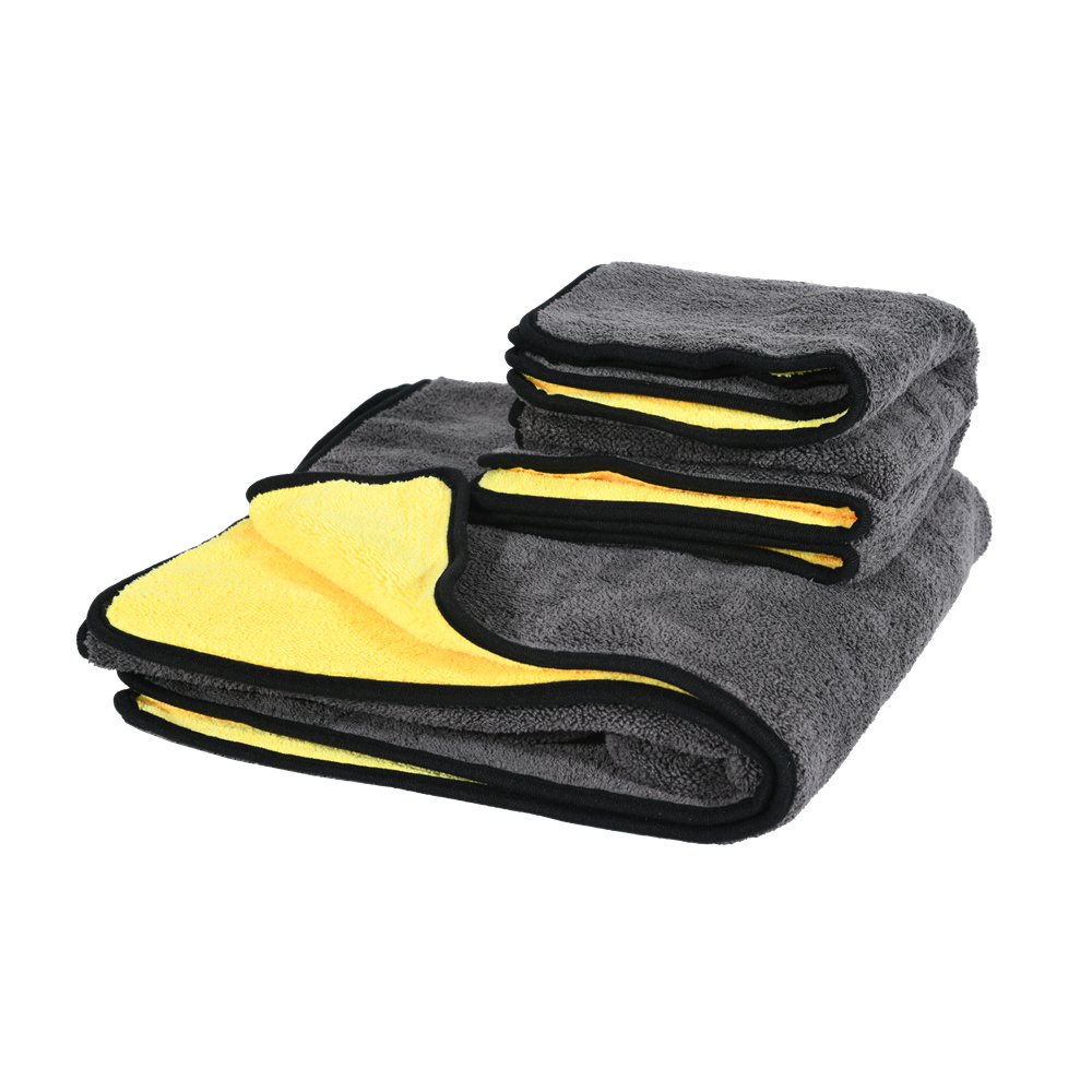 Yellow Coral Fleece Towel